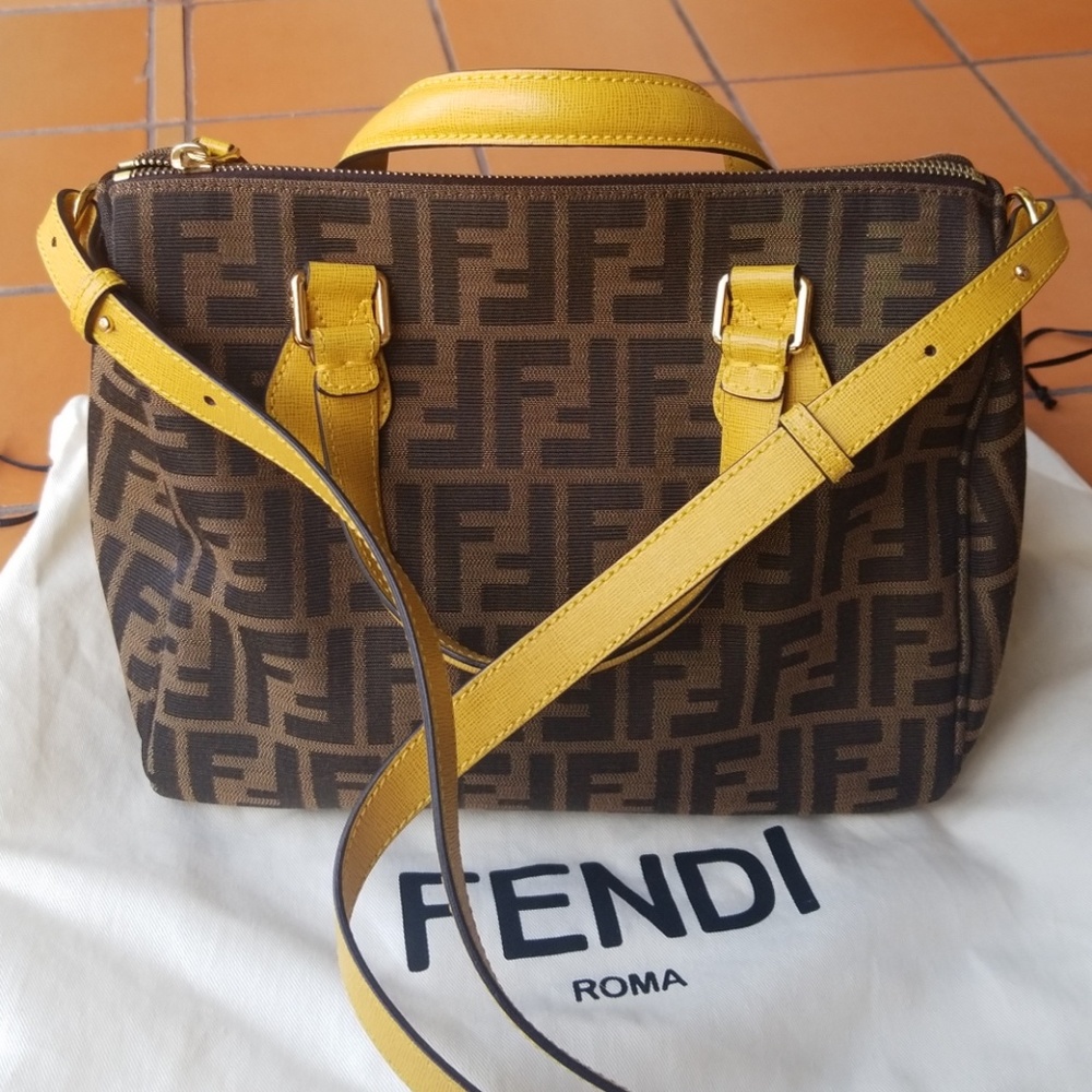Fendi - Zucca Small Canvas Boston Bag